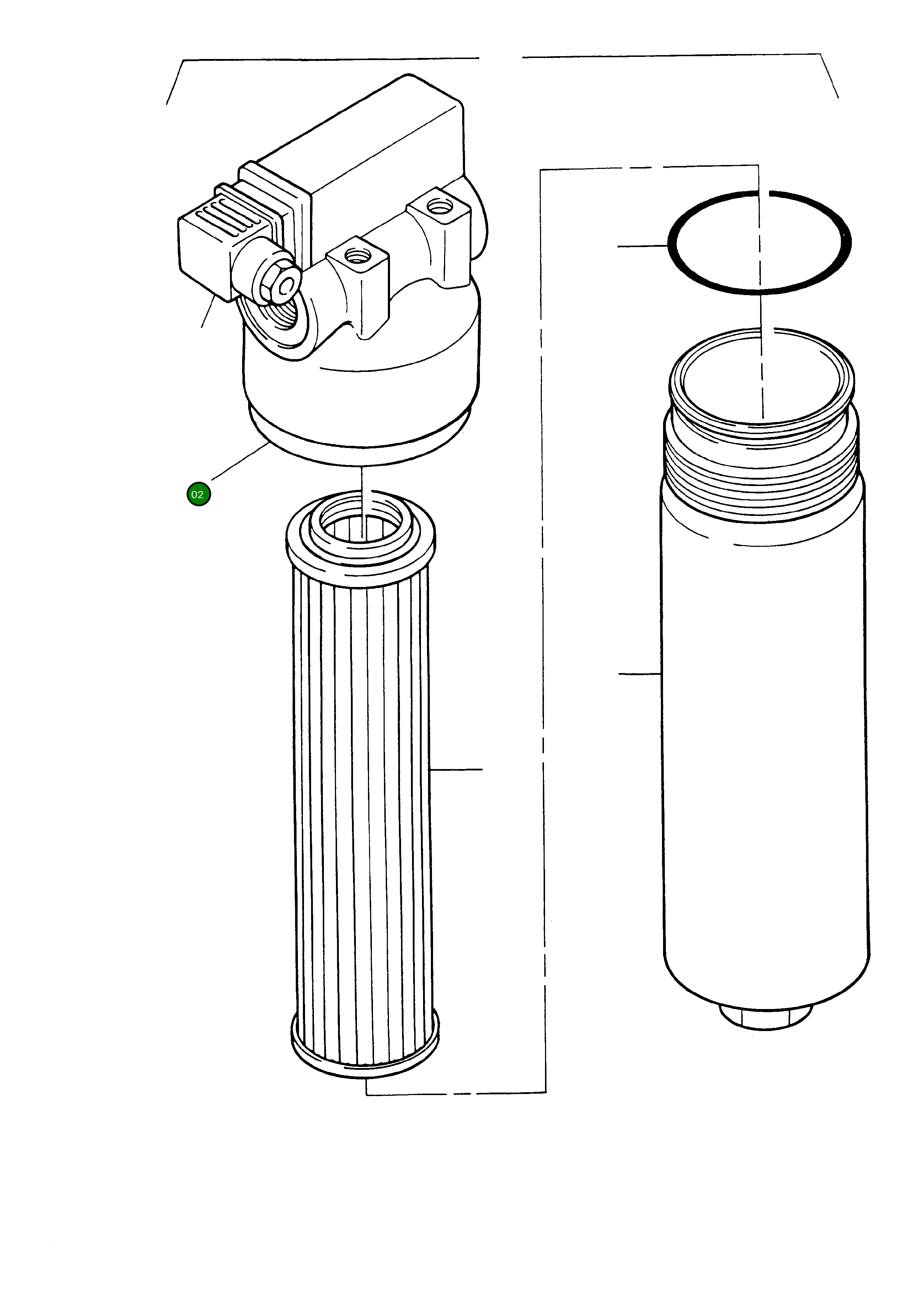 Головка фильтра 988 783 Komatsu