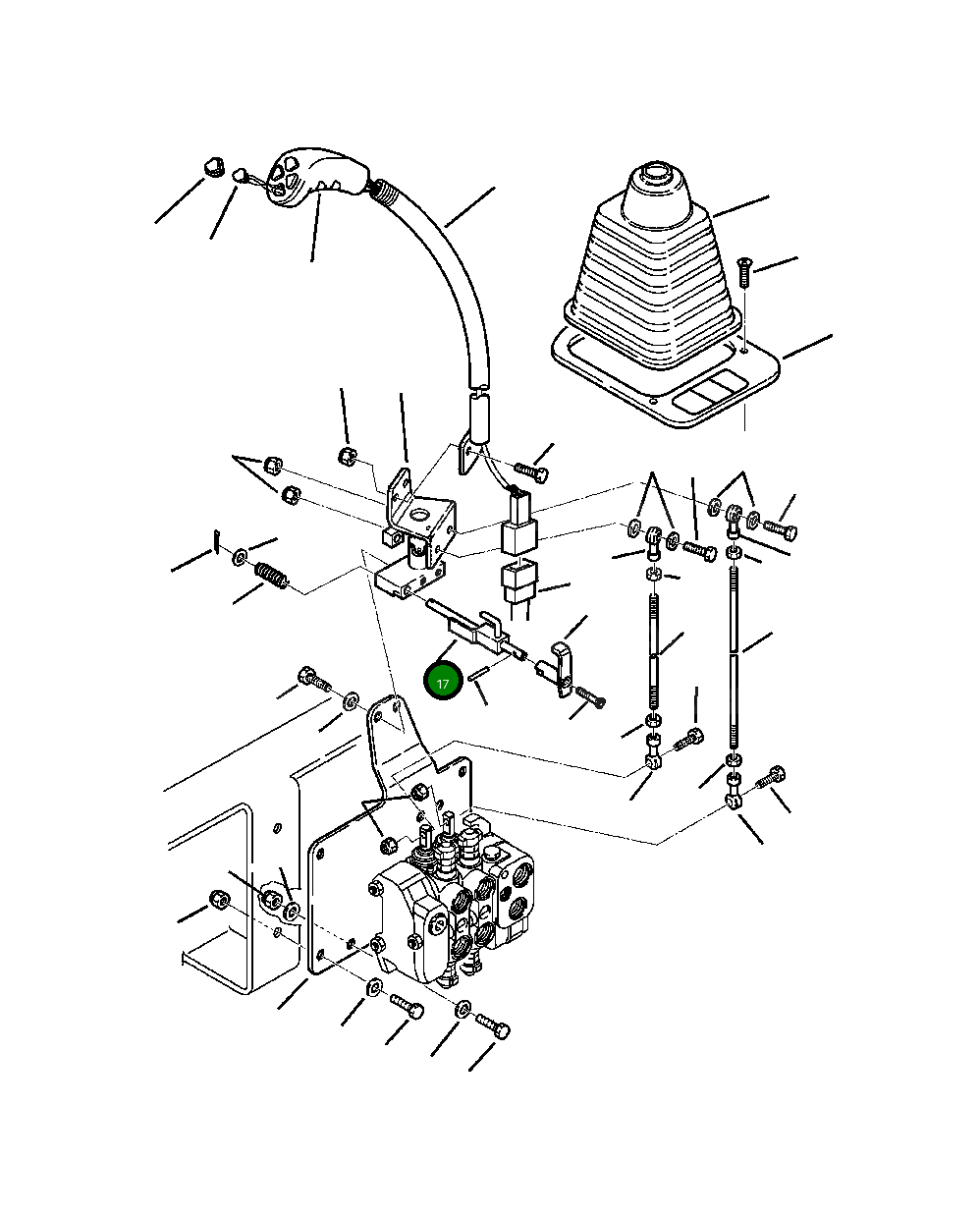 Блок управления рычагом 312609054 Komatsu