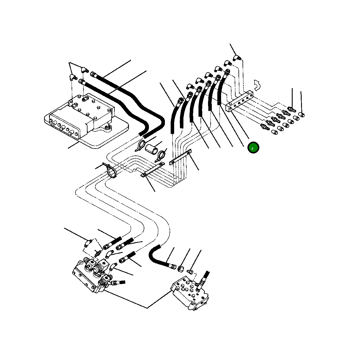 Блок соединительный 738 862 C1 Komatsu