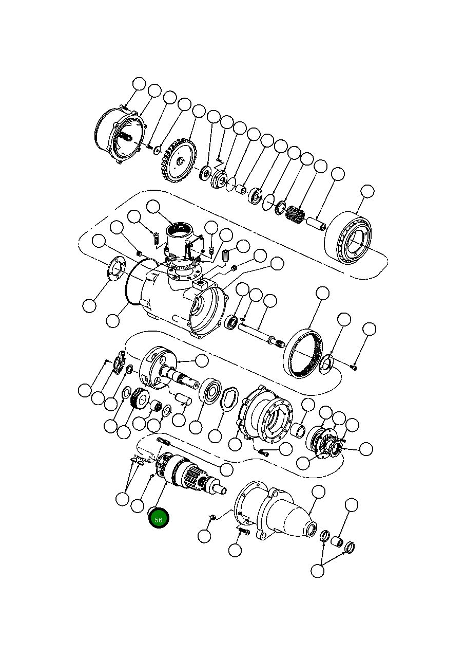Бендикс в сборе VE4884 Komatsu