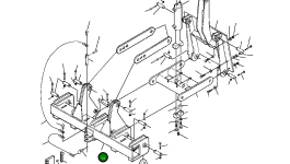 Балка рыхлителя с задней навеской 1261 670 H93 Komatsu