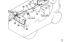Кабель 266-20-46130 Komatsu