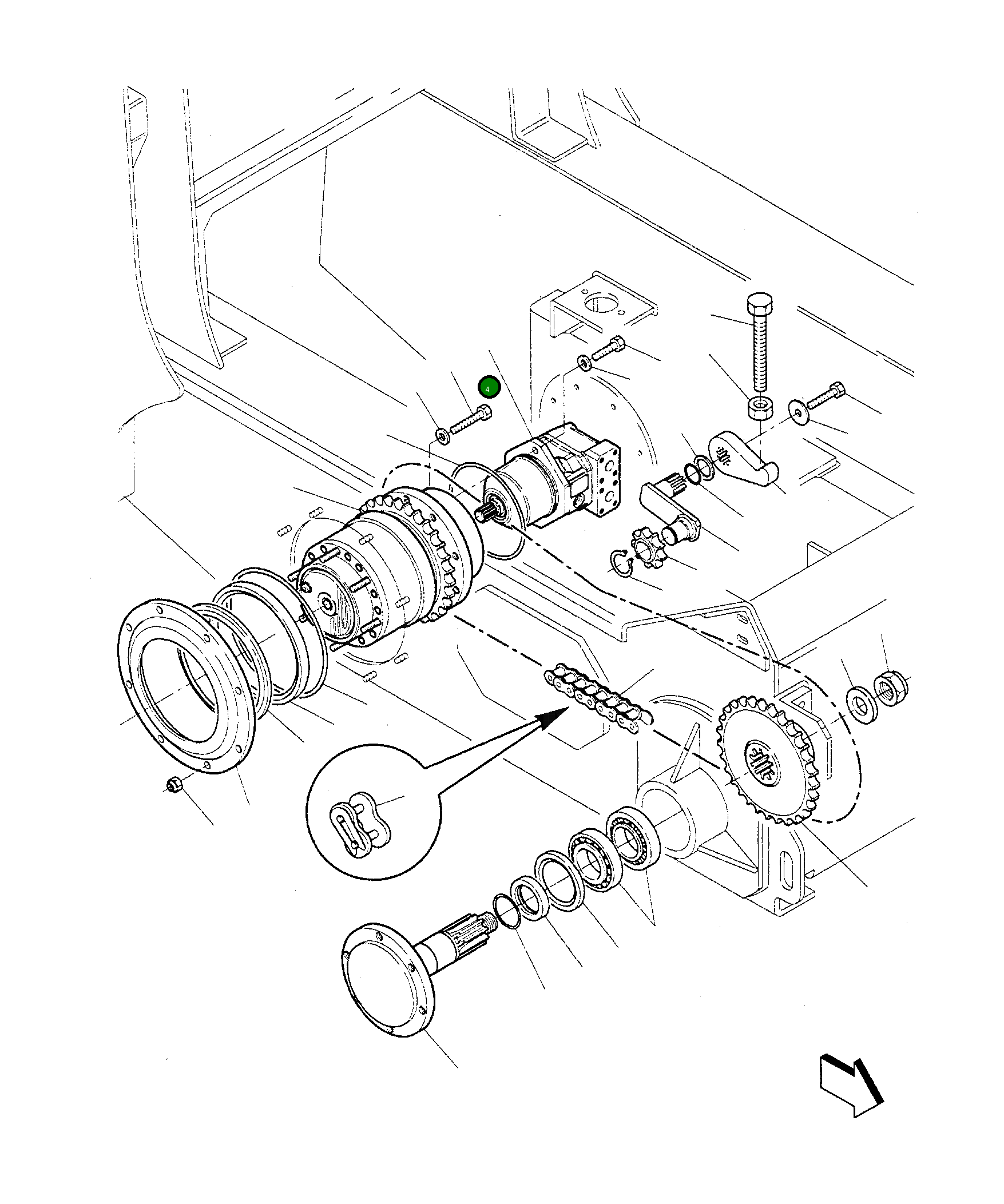 Гидромотор 842010097 Komatsu