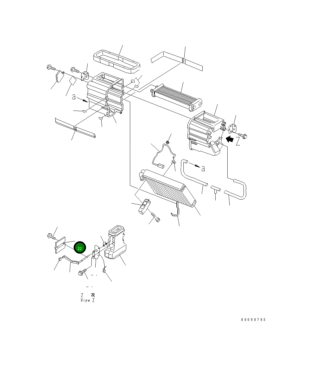 Дверь AN51537-12160 Komatsu