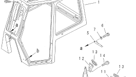 Кабина 14X-911-2510 Komatsu