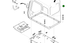 Кабина 2622-1301G Komatsu