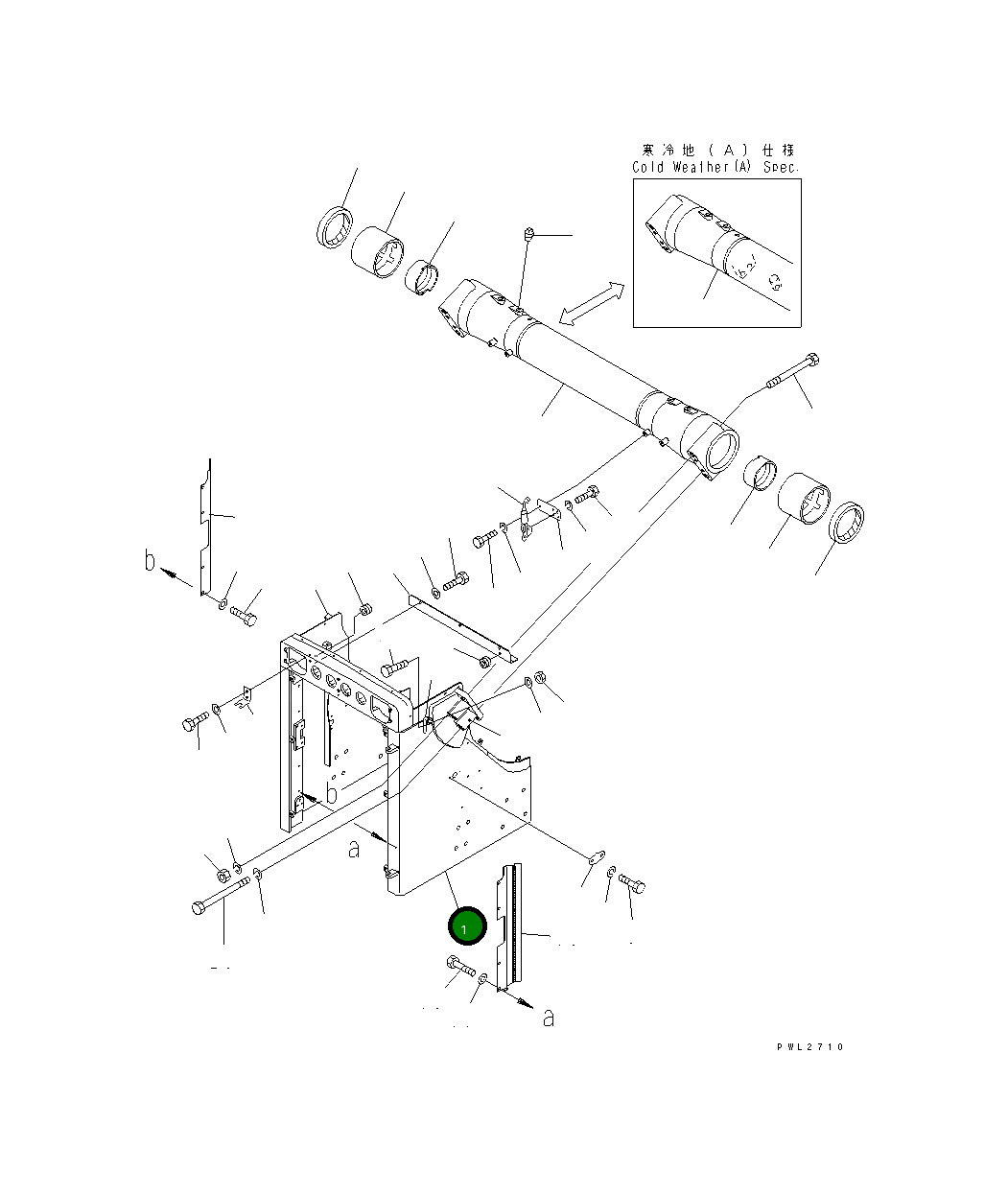 Защитный кожух 175-54-76110 Komatsu
