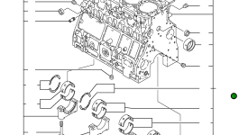 Блок цилиндров YM723907-01560 Komatsu