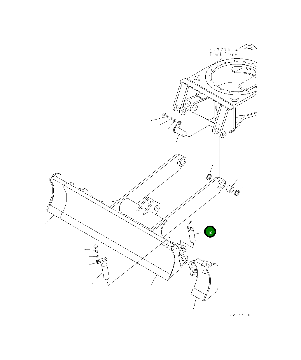 Палец 22J-71-16151 Komatsu