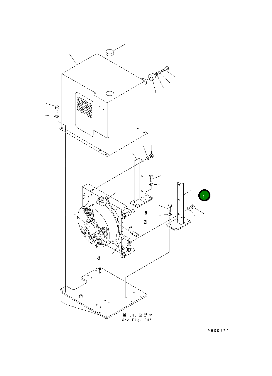 Кронштейн 23E-809-1220 Komatsu