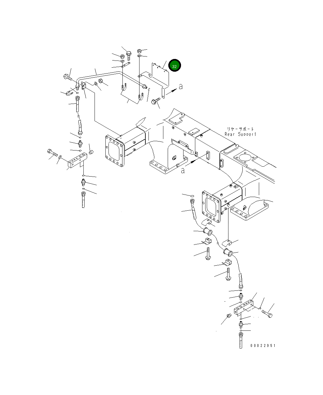 Кронштейн 569-88-86470 Komatsu
