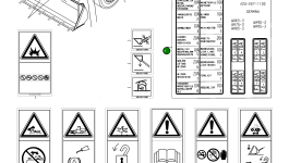 Наклейка 42U-V07-1100 Komatsu