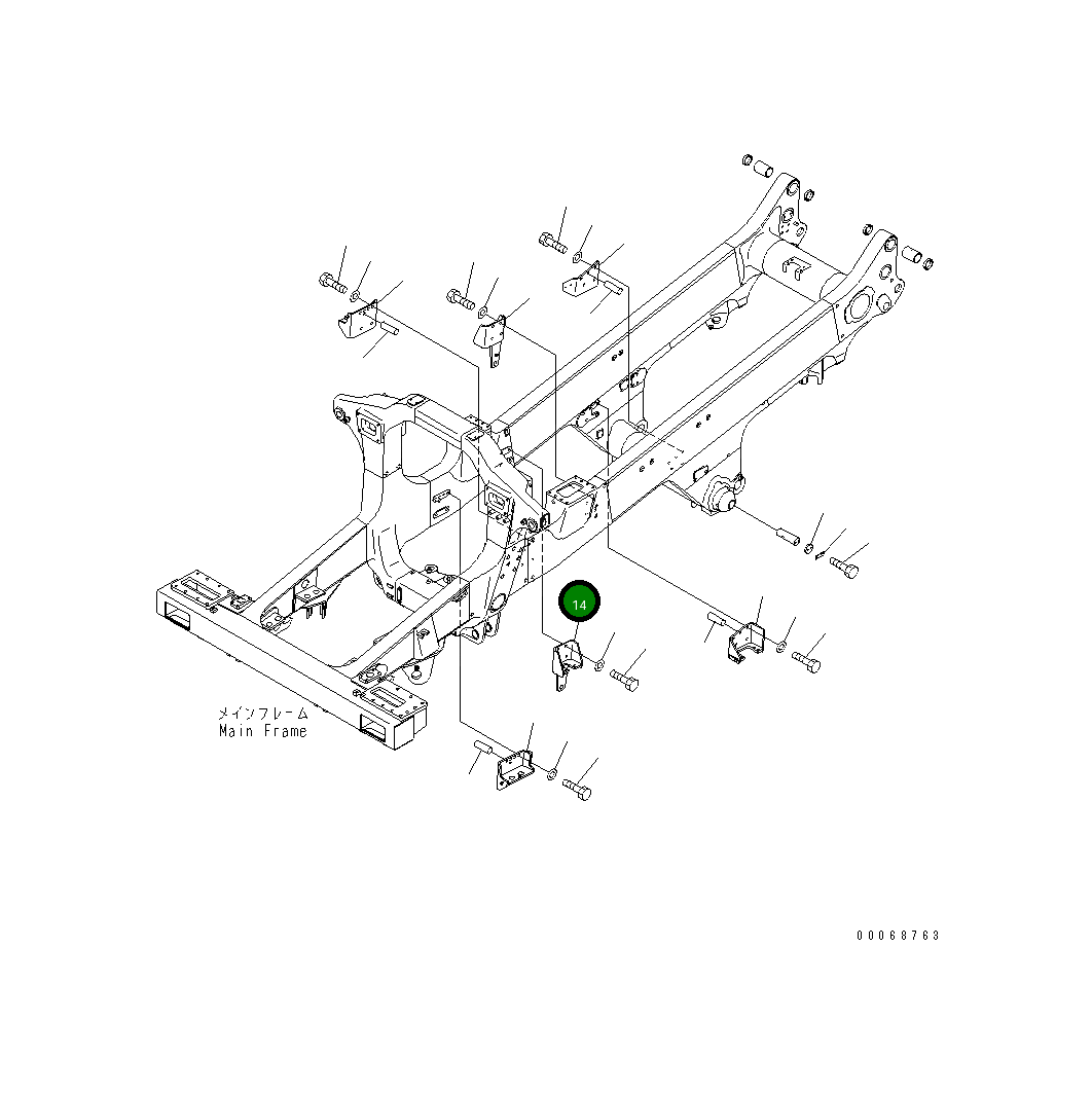 Кронштейн 569-46-88520 Komatsu