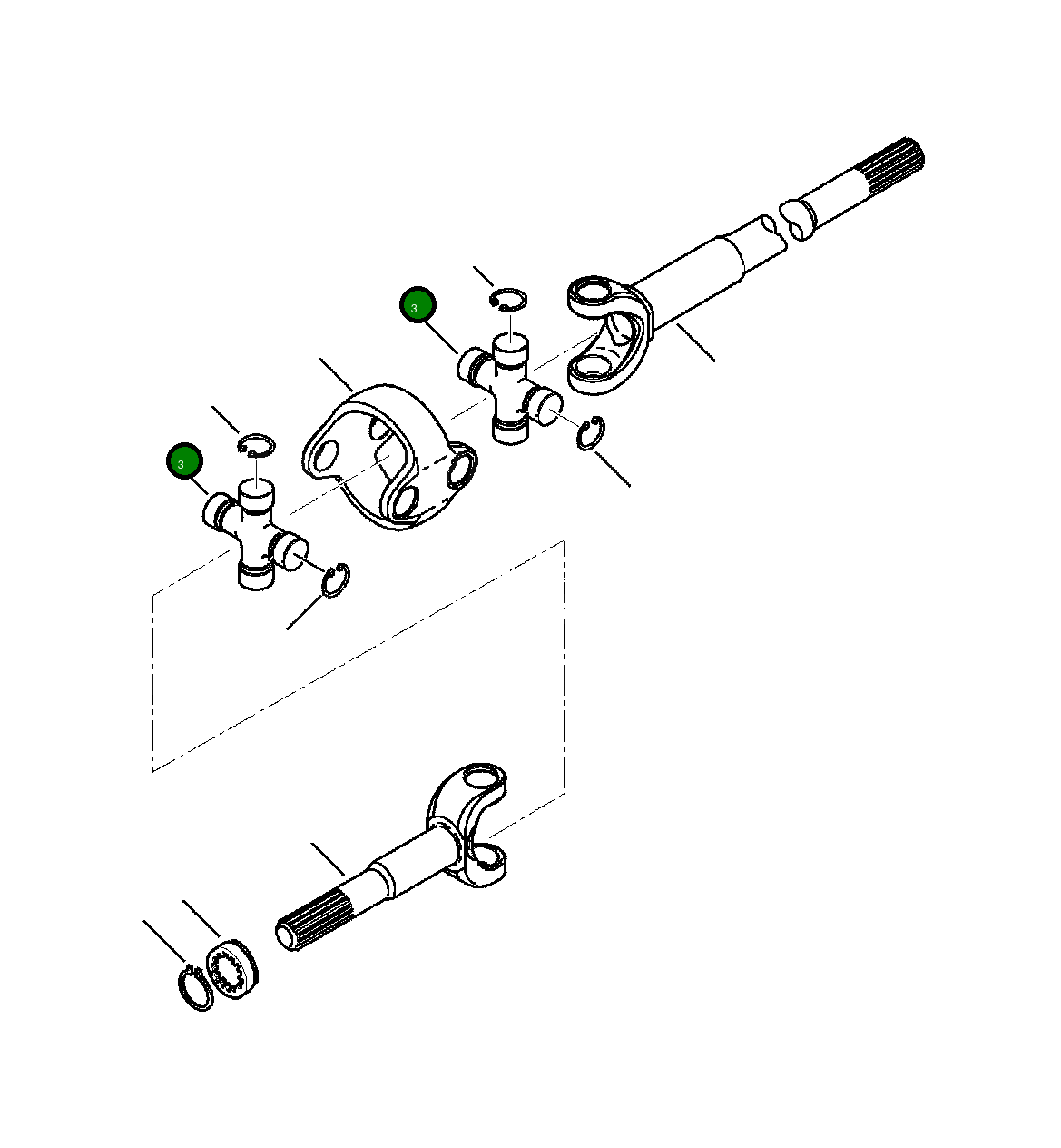 Крестовина CA0046252 Komatsu