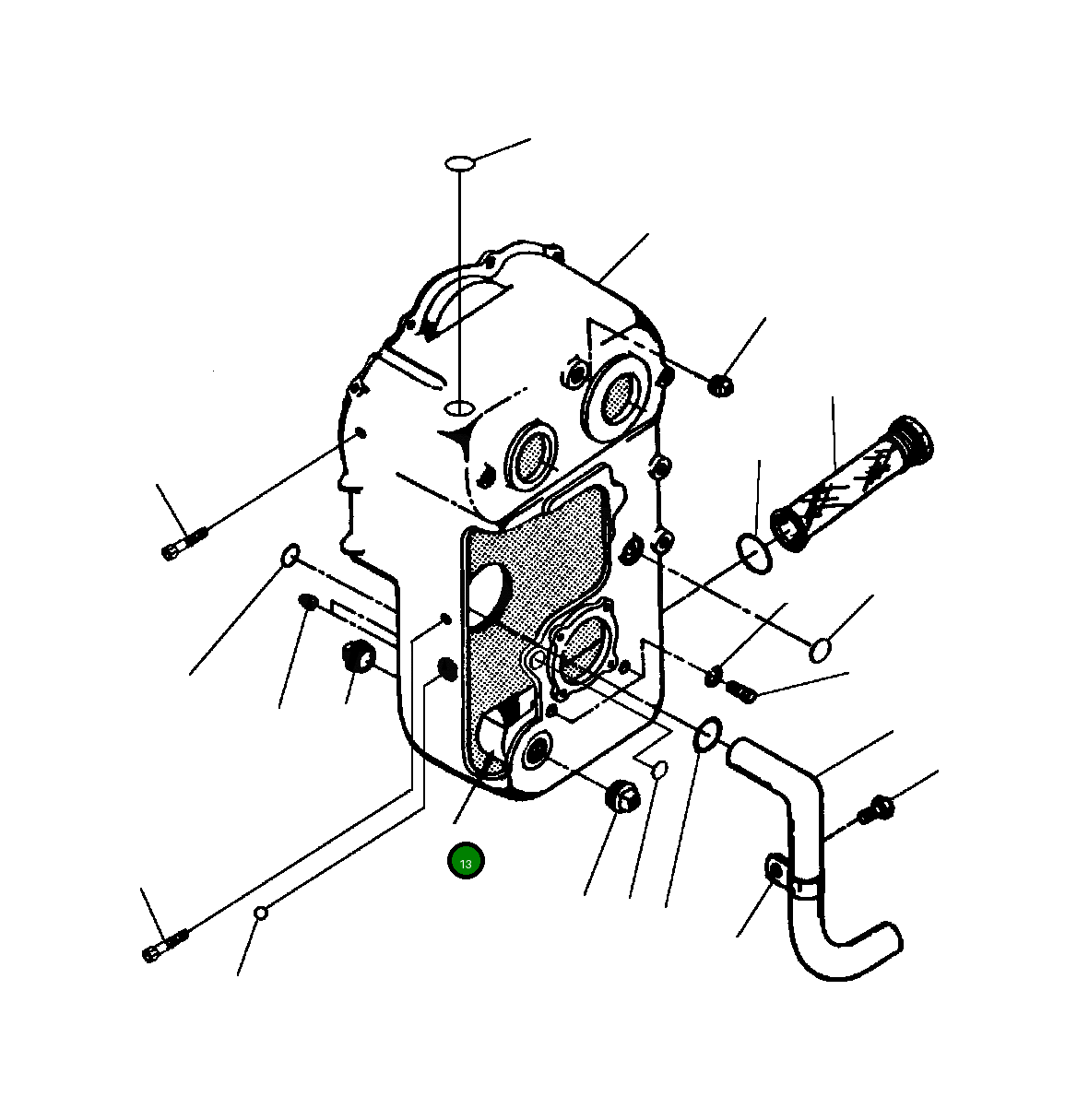 Масляный дефлектор 134 358 Komatsu