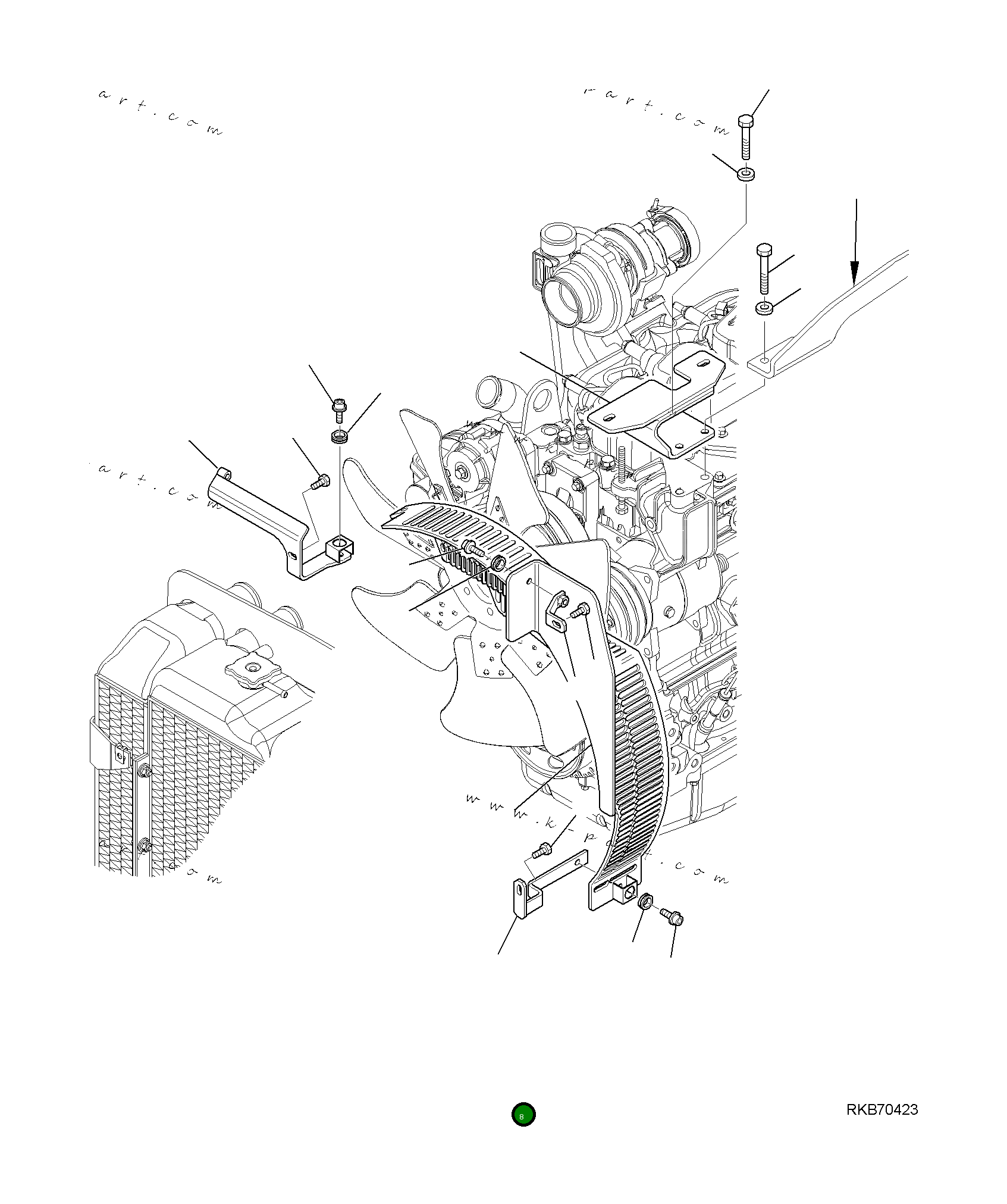 Кронштейн 42N-03-12130 Komatsu