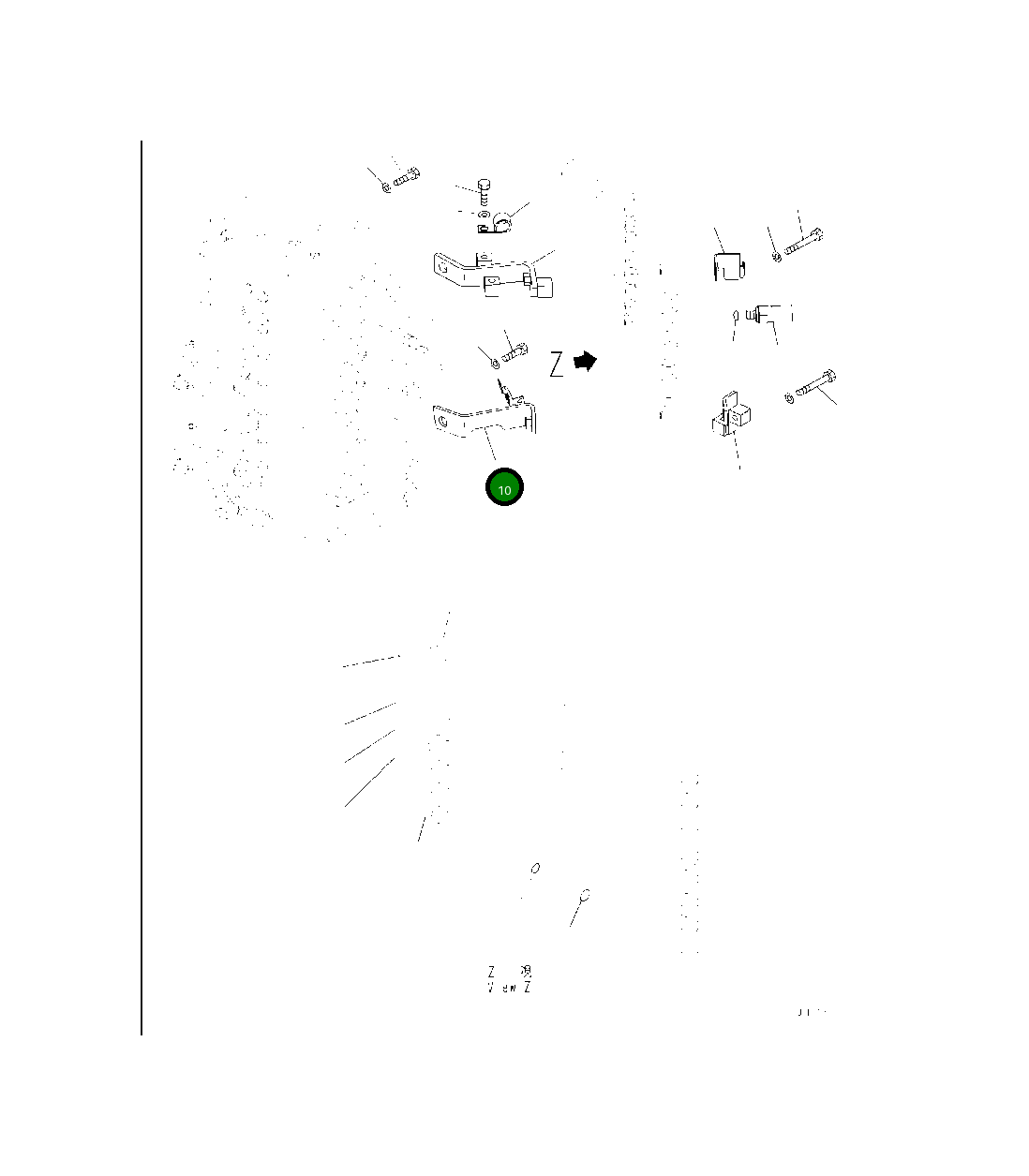 Кронштейн 2A5-62-11861 Komatsu