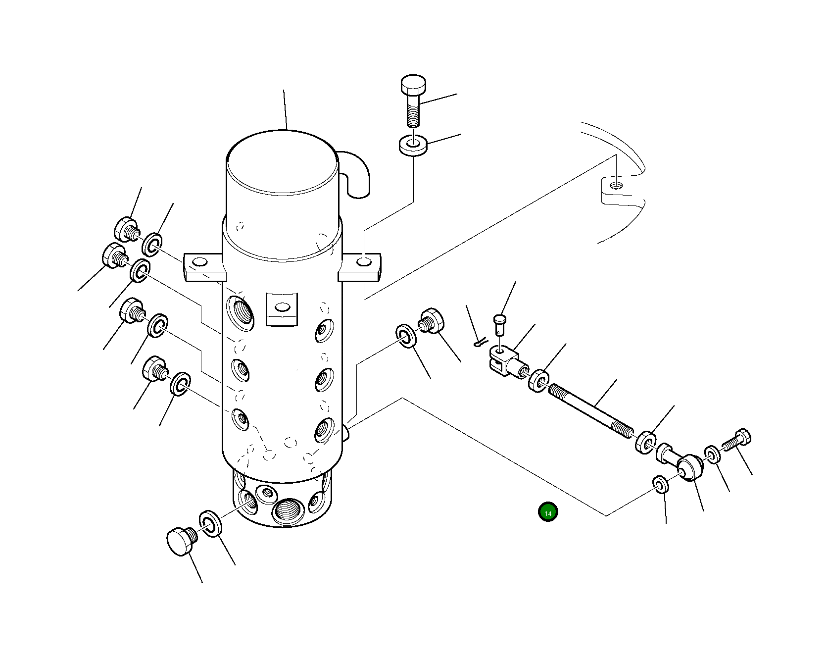Палец 21D-09-45140 Komatsu