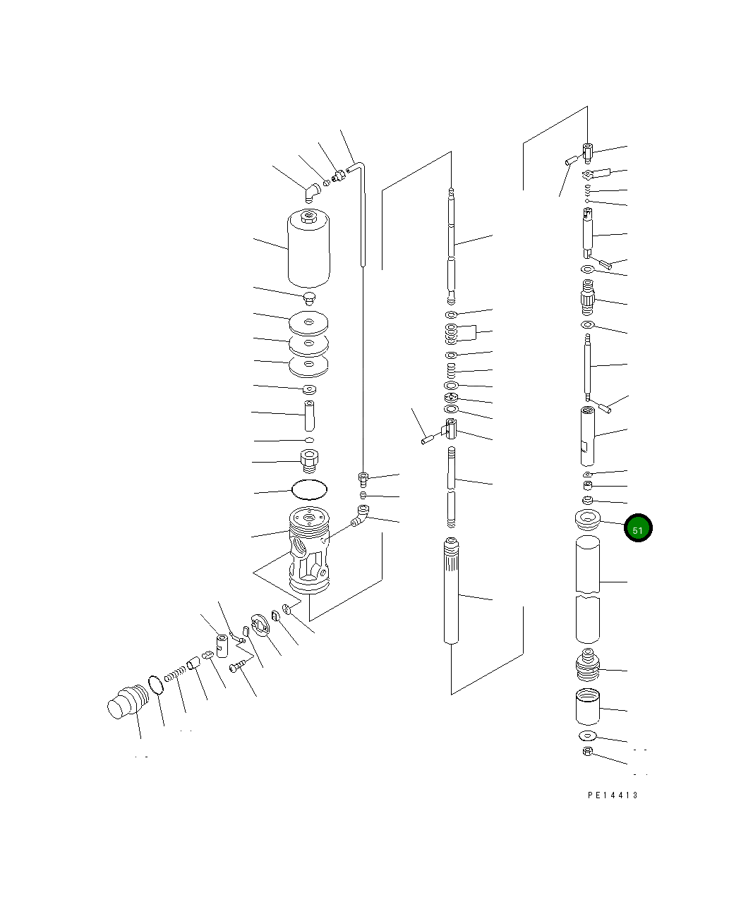 Набивка YU770409-4 Komatsu