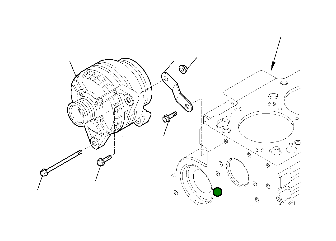 Кронштейн EA504244292 Komatsu