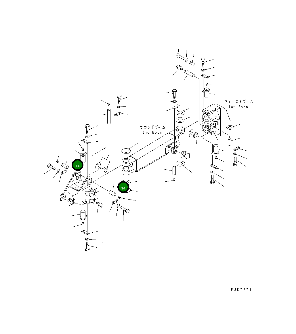 Палец 21X-70-31521 Komatsu