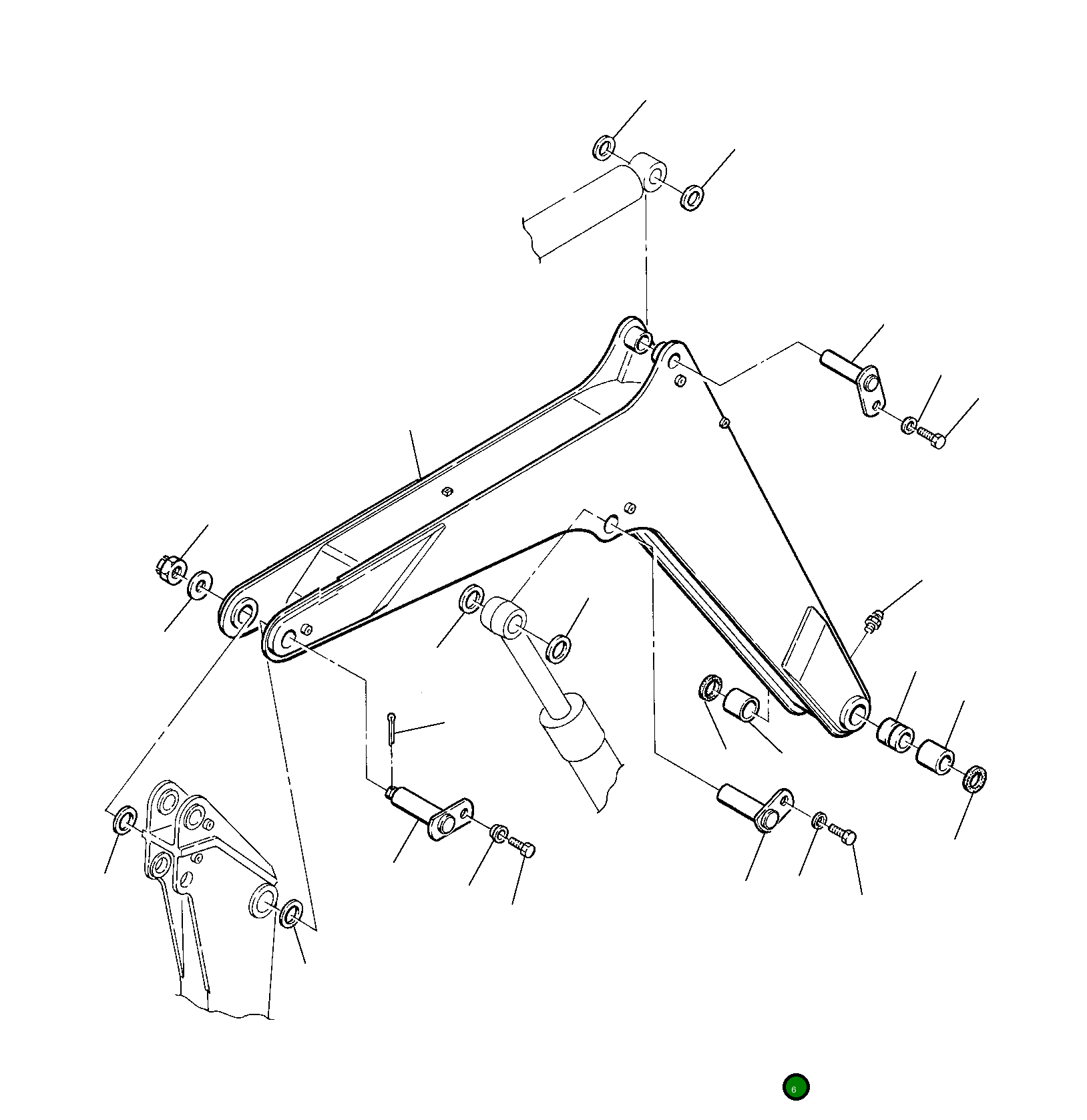 Палец 21D-09-43240 Komatsu