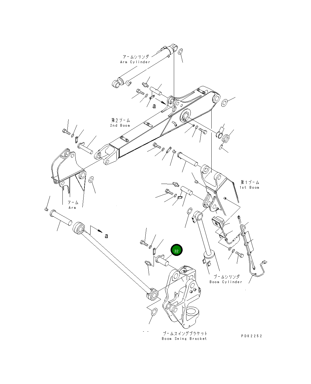 Палец 20S-70-82160 Komatsu