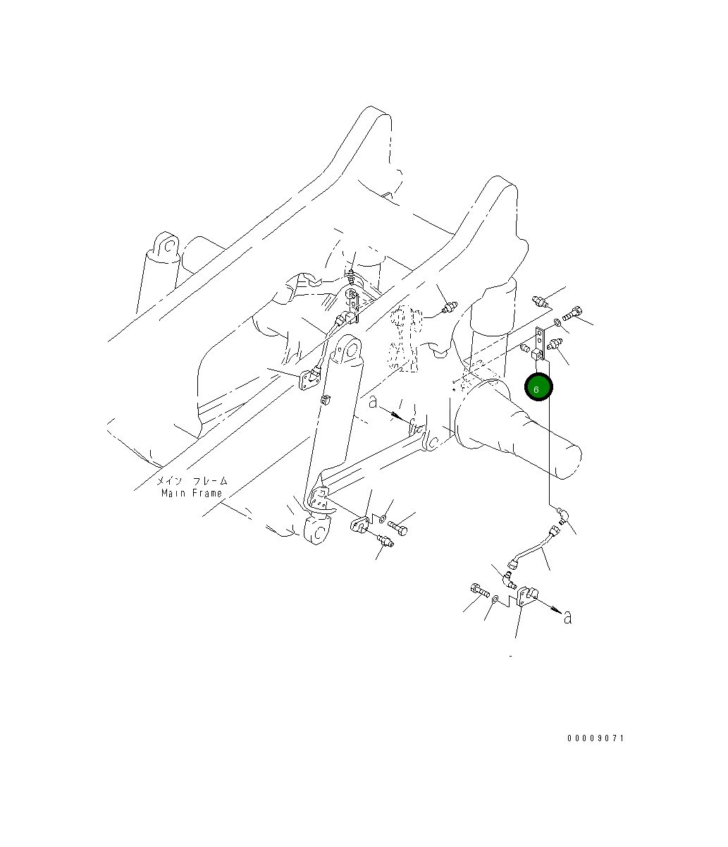 Кронштейн 569-52-82811 Komatsu