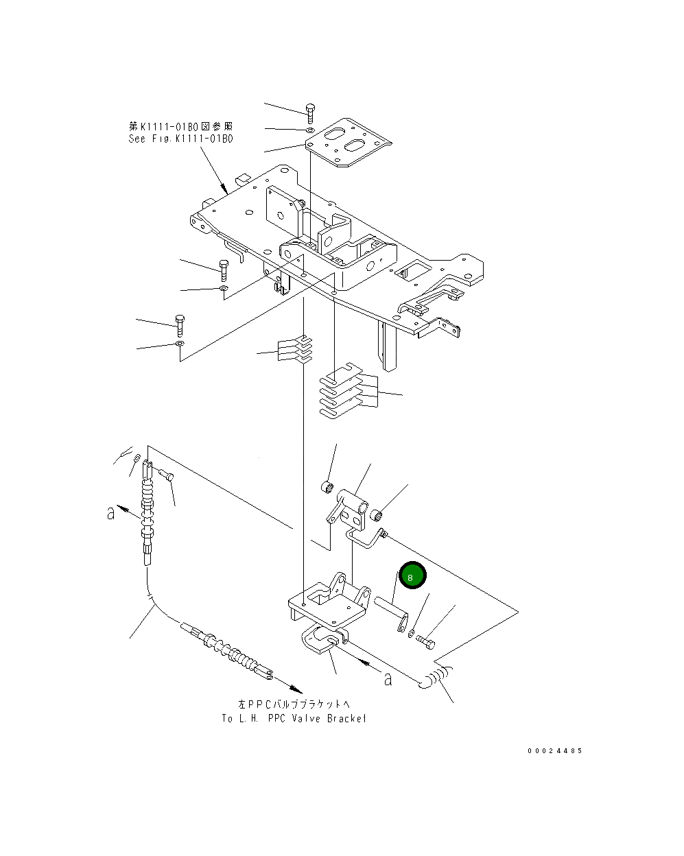 Палец 22J-43-18441 Komatsu