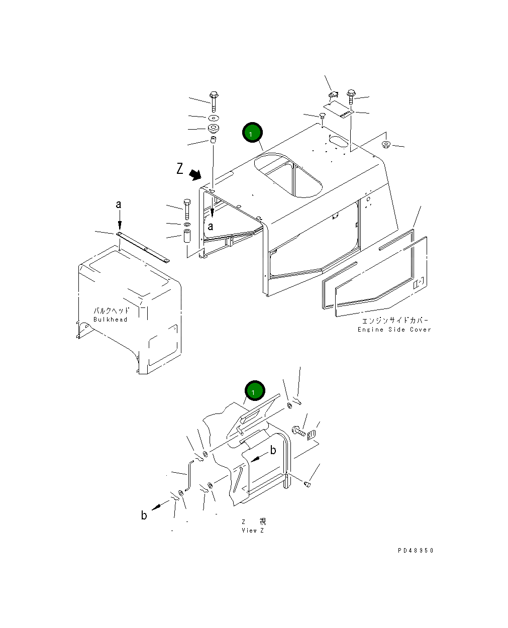 Капот 421-U11-2111 Komatsu