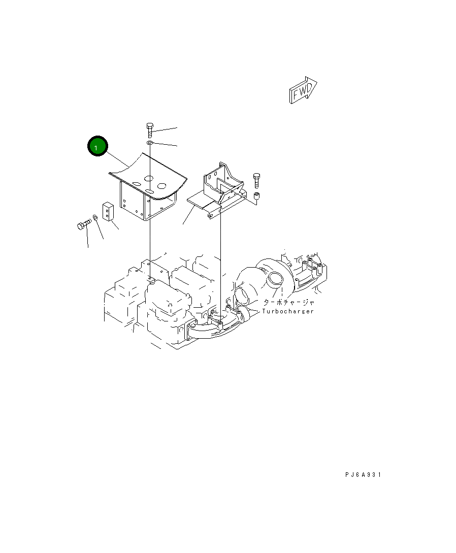 Кронштейн 6212-12-5551 Komatsu