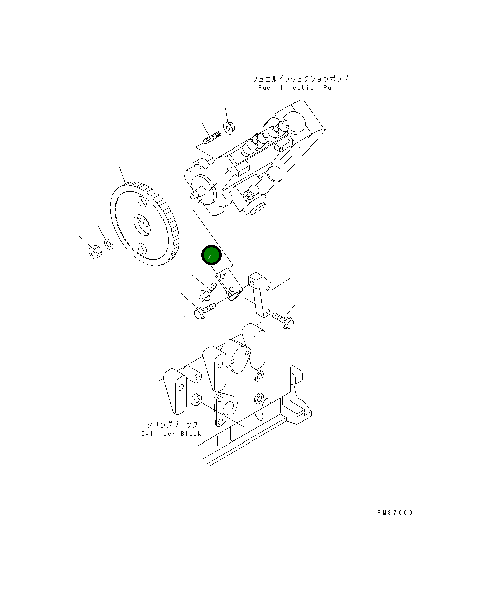 Кронштейн 6732-71-1620 Komatsu