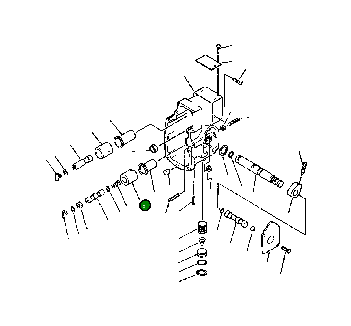 Нижний барабан регулятора 1238 949 H1 Komatsu