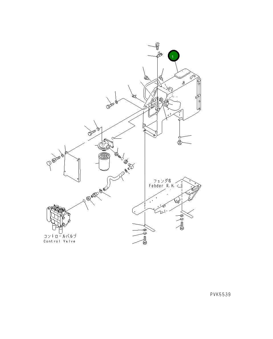 Корпус 104-54-44230 Komatsu