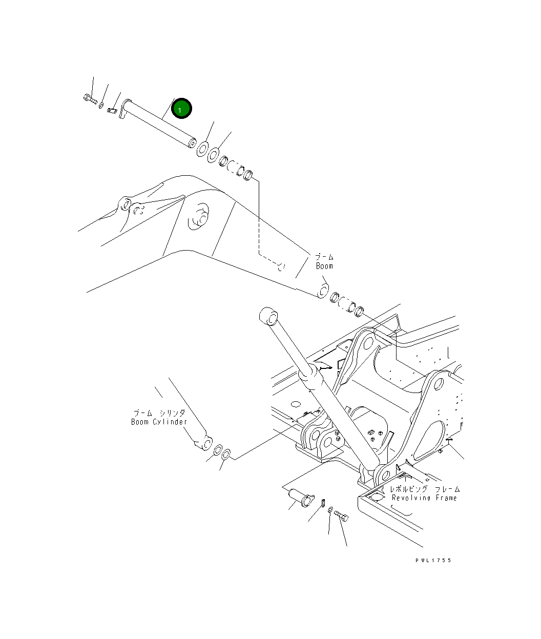 Палец 21M-70-11321 Komatsu