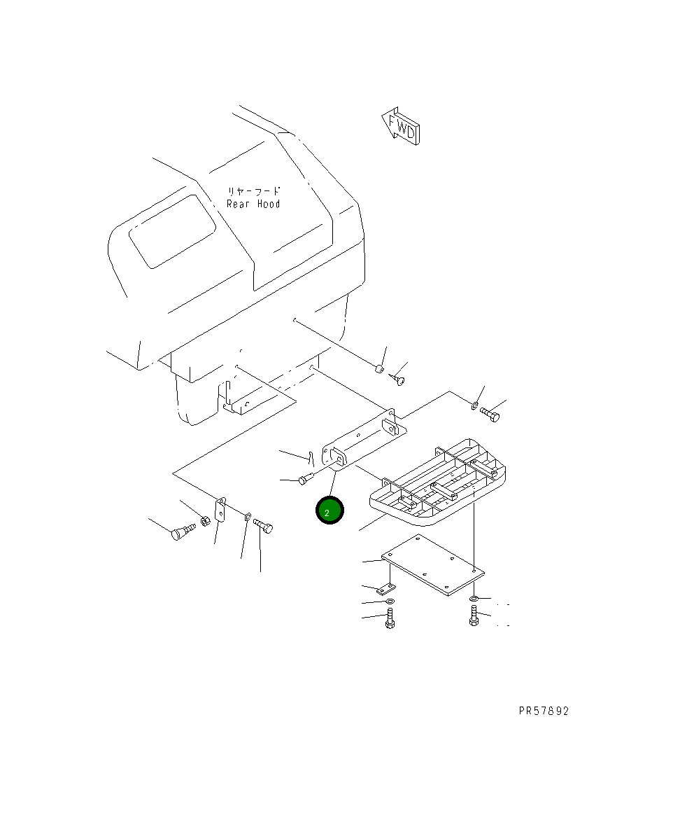 Кронштейн 26A-54-13450 Komatsu