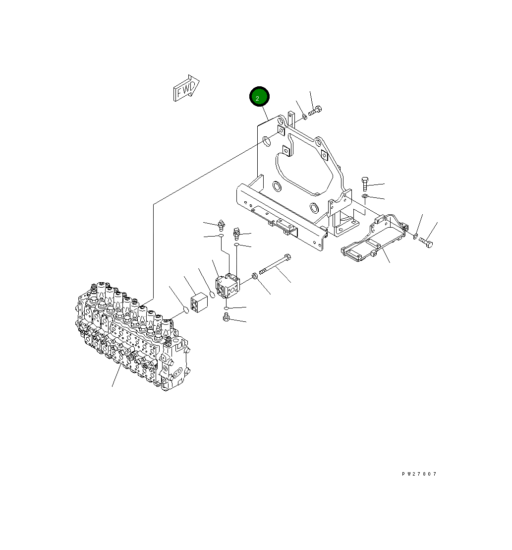 Кронштейн 8295-62-1122 Komatsu
