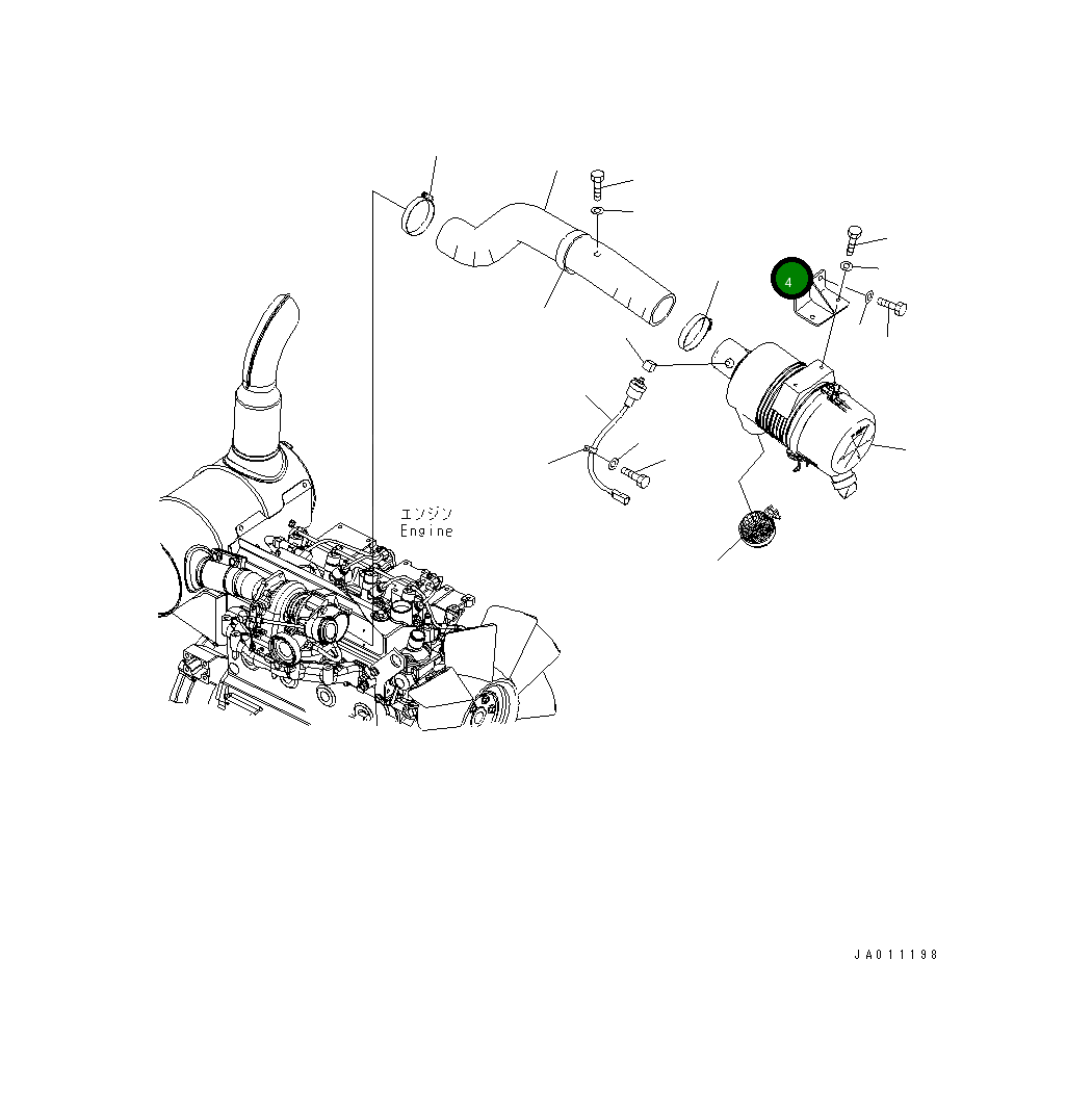 Кронштейн 201-01-81831 Komatsu