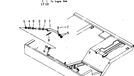 Кронштейн YM172738-12180 Komatsu