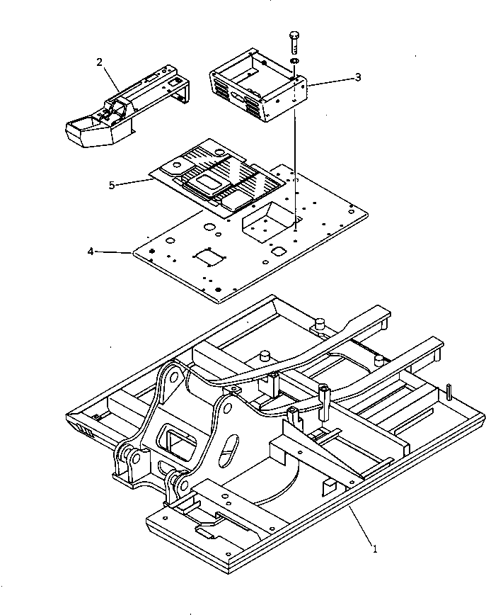Кронштейн 21K-54-28650 Komatsu