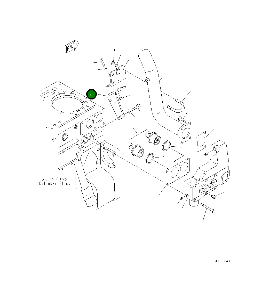 Кронштейн 6240-61-6770 Komatsu