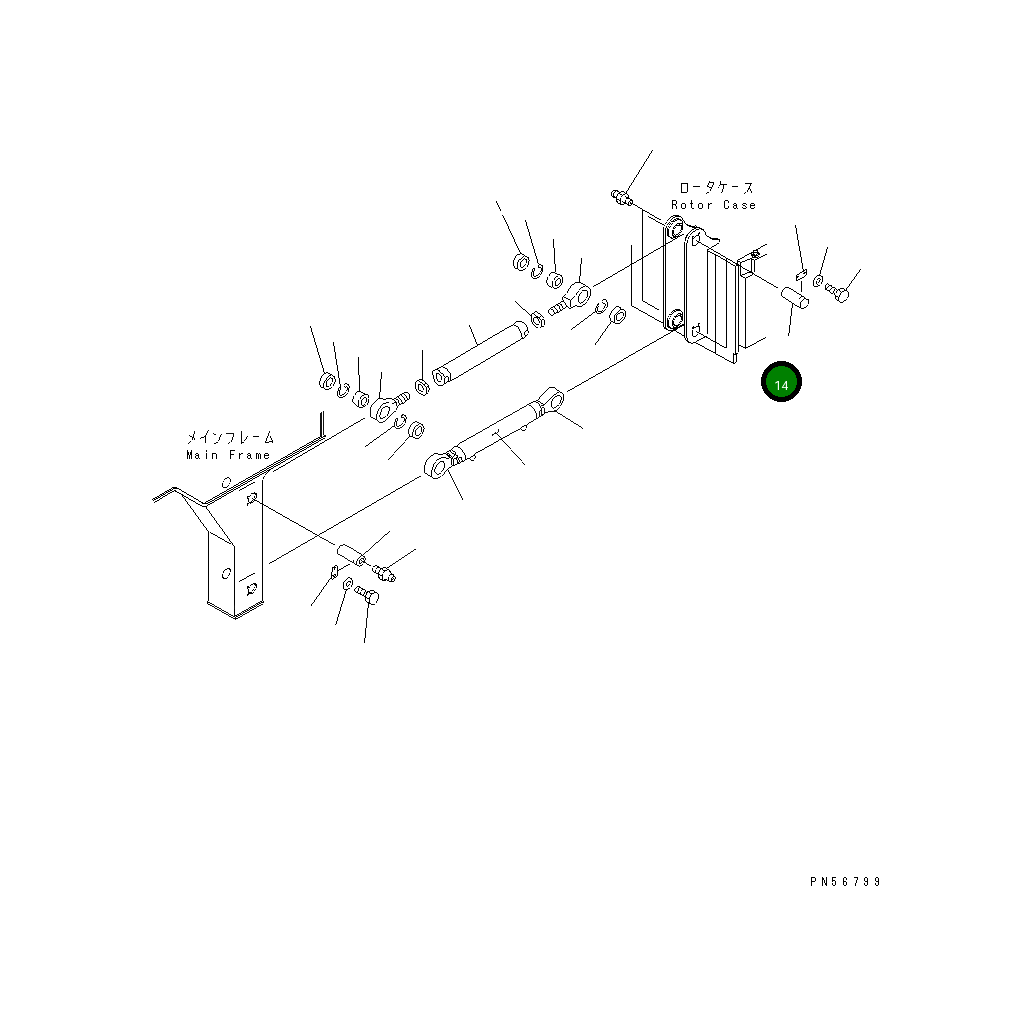 Палец 262-27-73620 Komatsu