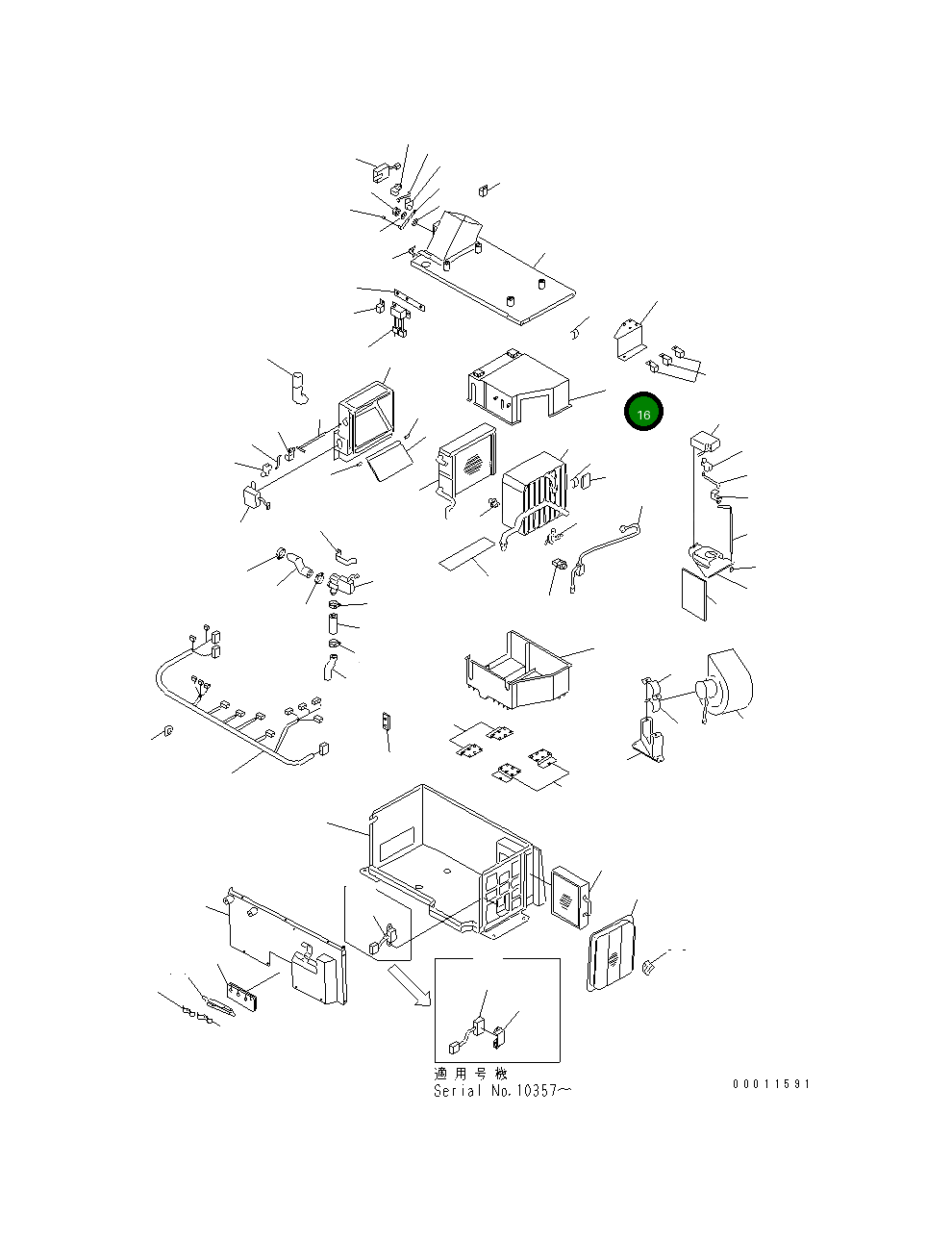 Корпус TW7021-0240 Komatsu