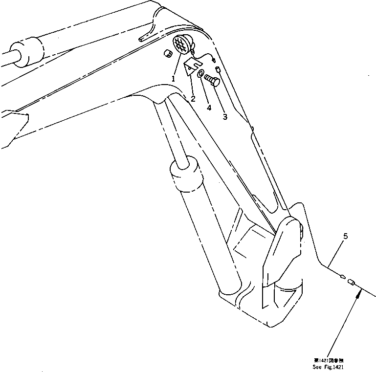 Провод 20T-06-31160 Komatsu
