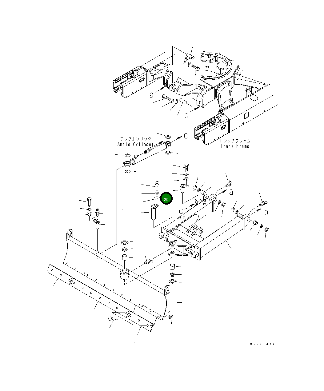 Палец 22F-910-2830 Komatsu