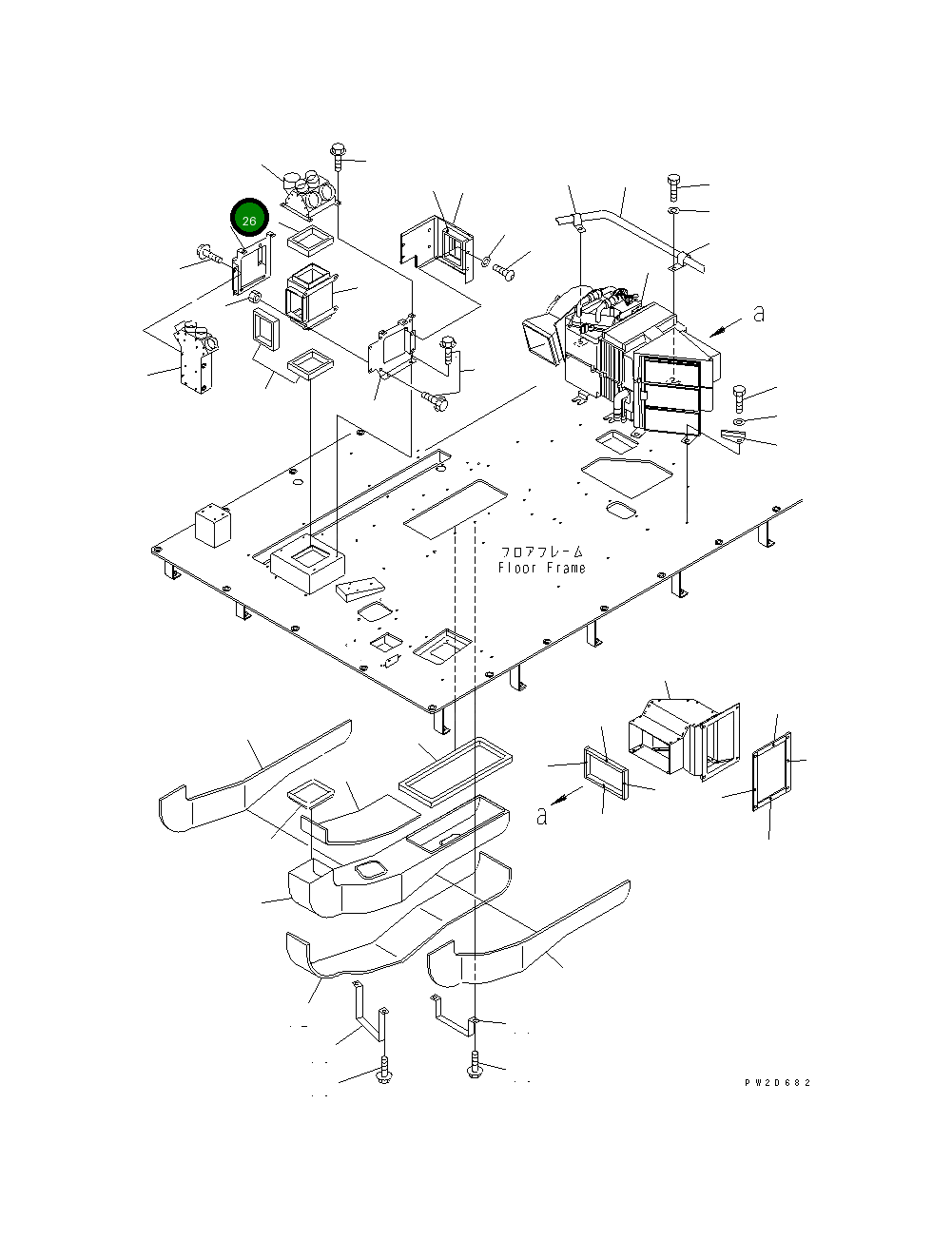 Кронштейн 56B-07-12292 Komatsu