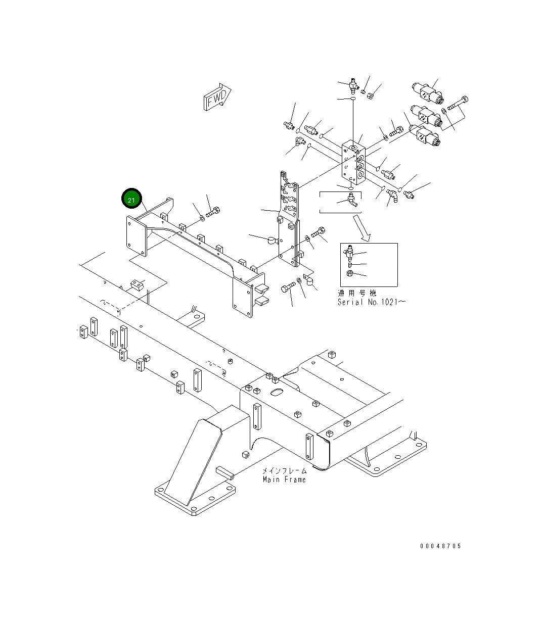 Кронштейн 8295-62-1141 Komatsu