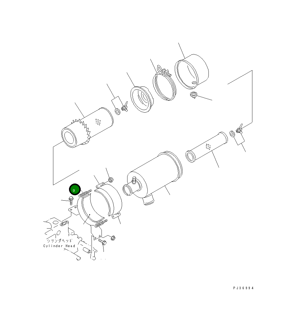 Опора YM129335-12581 Komatsu