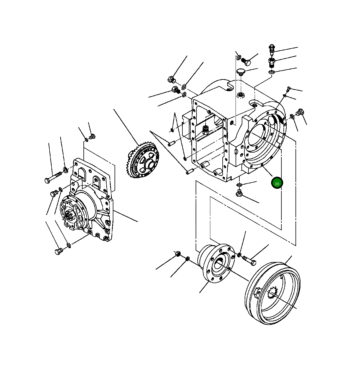 Корпус 1431 834 H1 Komatsu