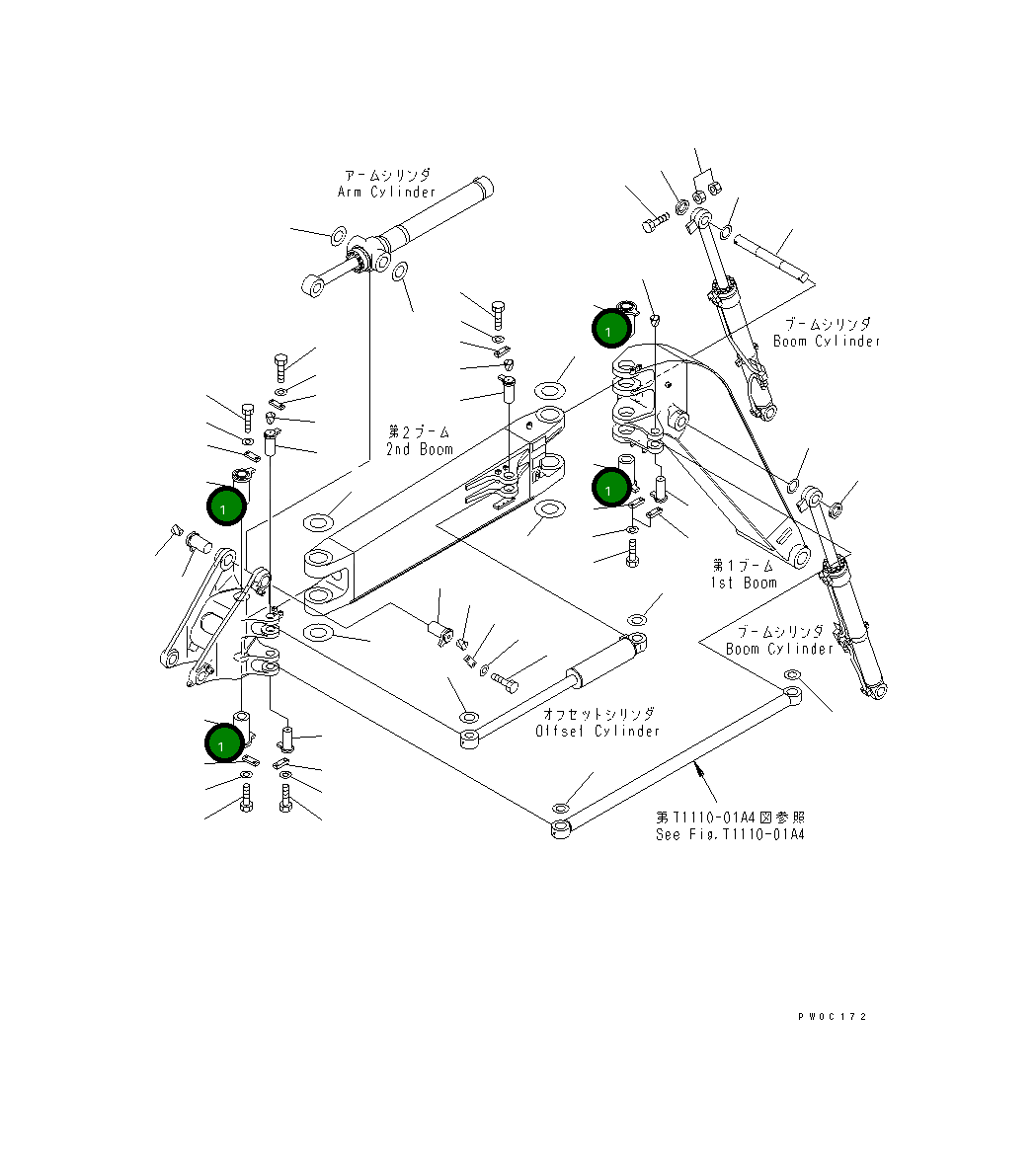 Палец 21Y-70-14121 Komatsu